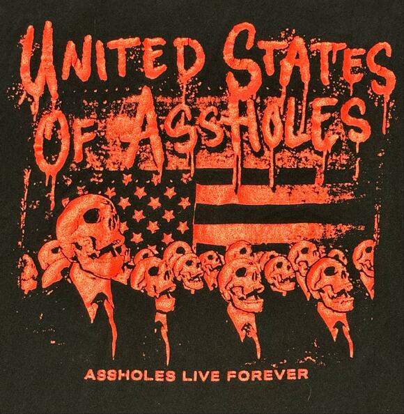 Assholes live forever Other - Assholes Live Forever ALF United States of Assholes T-Shirt Skull Flag Small